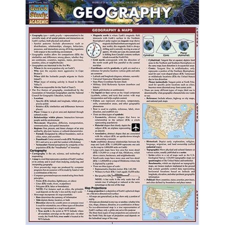 BARCHARTS BarCharts 9781423217572 Geography Quickstudy Easel 9781423217572